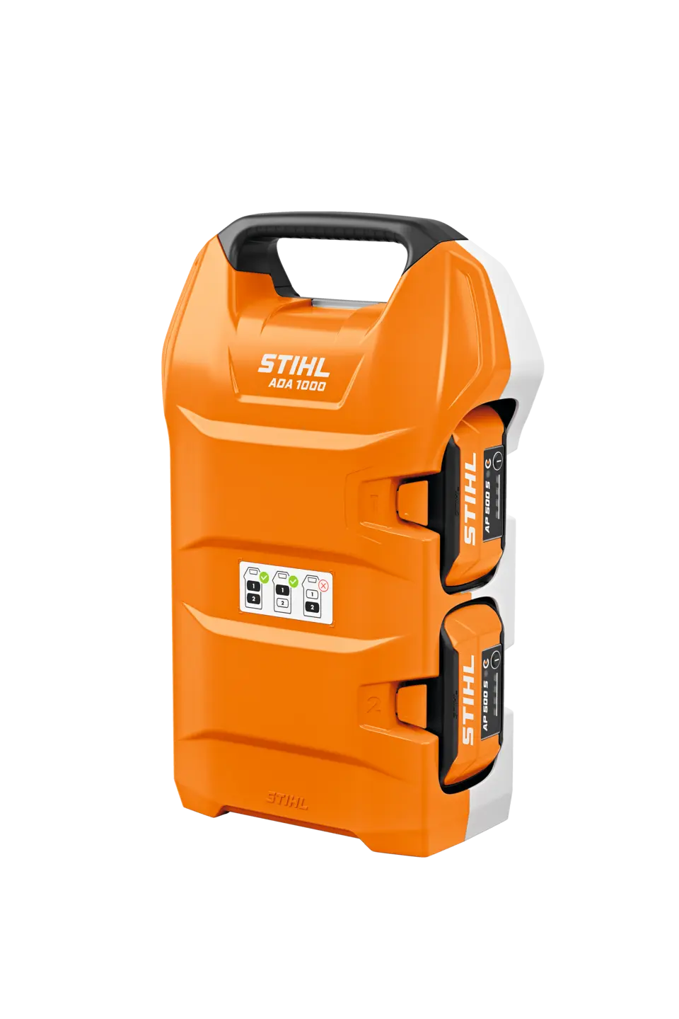 ADA 1000, adapter met twee accuschachten