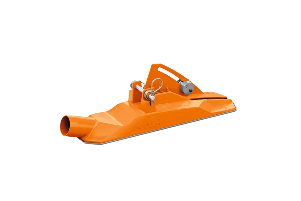 Dieptebegrenzer, met afzuigaansluiting