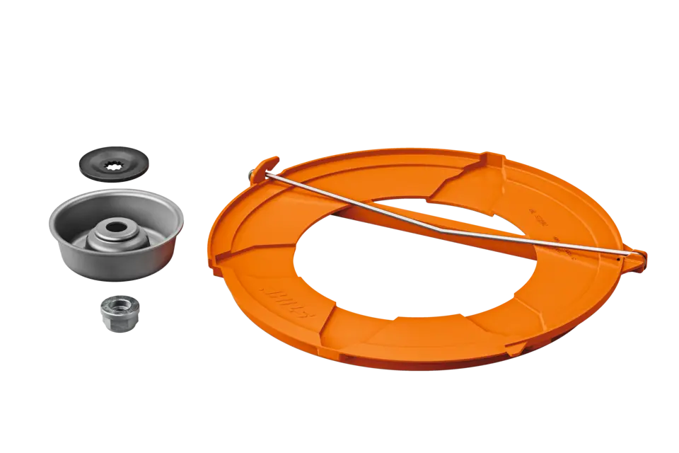 Montageset, voor grassnijblad en driehoeksmes inclusief transportbescherming