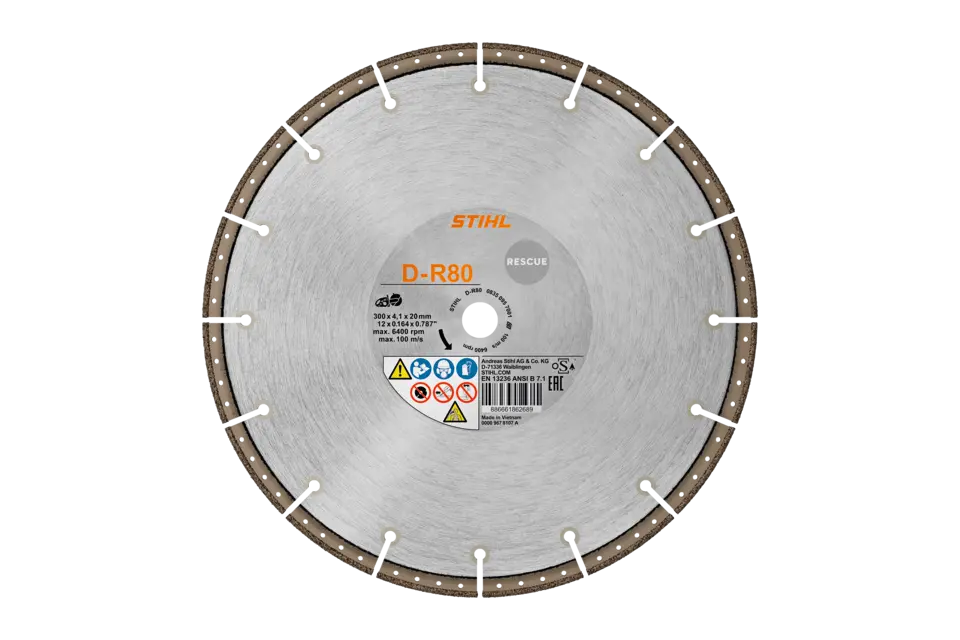 Diamant-doorslijpschijf, Ø 300mm, D-R80