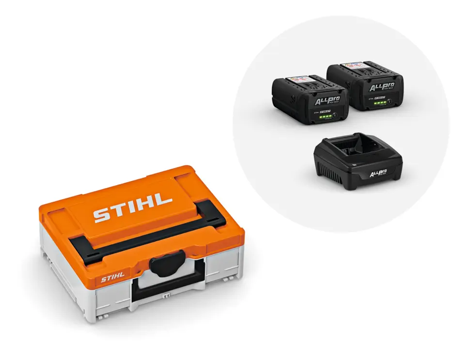 Power Box S, met 2x AP 200.0 P accu en AL 301.1 lader